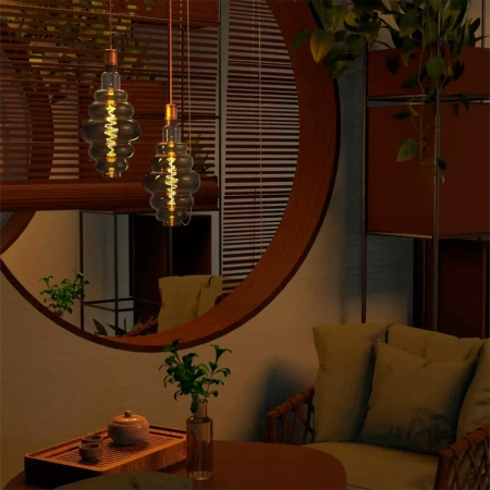 Лампа Gauss LED Filament Honeycomb 8.5W Е27 165lm 1800К gray 161802005