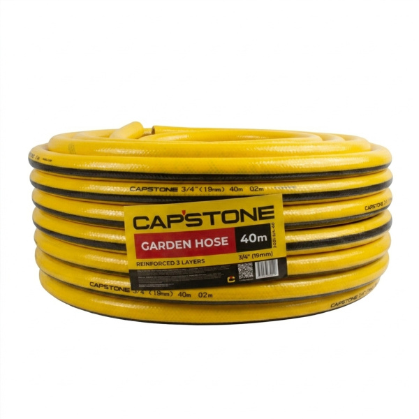 Шланг CAPSTONE 9021-3/4-40 поливочный, армированный 3-х слойный ПВХ, 3/4"x40м