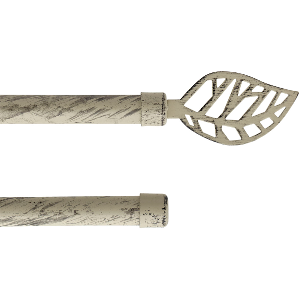 Карниз телескопический двойной Luance FONTAINEBLEAU 120-210 см D19 IVORY/BLACK 796512008