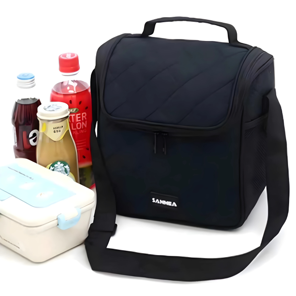 Сумка изотермическая Sanne с плечевым ремнем 8 л 30х19х28 см черный 24023-2 CN