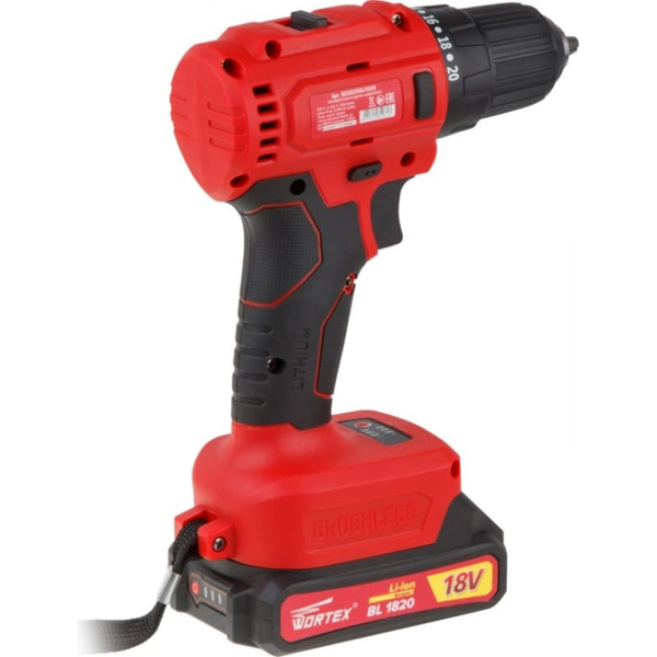 Дрель-шуруповерт аккум. WORTEX BD 2025 DLi в чем. ALL1, арт.BD2025DLi1029