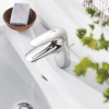 Смеситель д/р  Grohe Wave 2015, однорычажный, хром, донный клапан 32284001