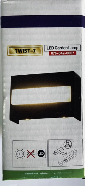 Светильник садовый 076-042-0007 7W BLACK 4200K 85-265V LED GRDN LMP