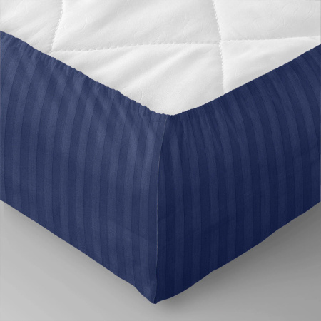 Простыня Verossa Stripe на резинке 180х200х30см борт 30 Indigo 784518