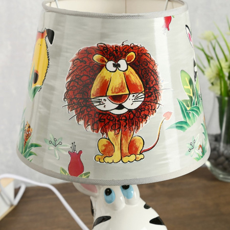 Светильник детский керамика "Зебра" 1x40Вт E14 20х20х32 см.   4134549