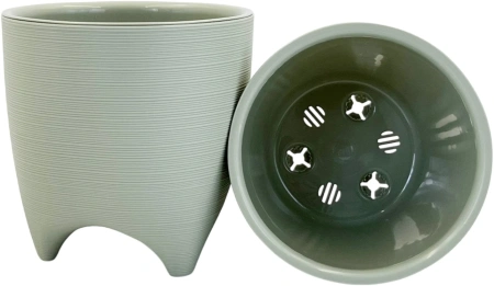 Горшок пластиковый с вкладкой, ДЕ КОСТА, шалфей д. 16 н.16 2,25 л ДК16-29
