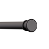 Карниз для ванной комнаты Iddis Elegante Black матовый 110-200 см RSB0120i14