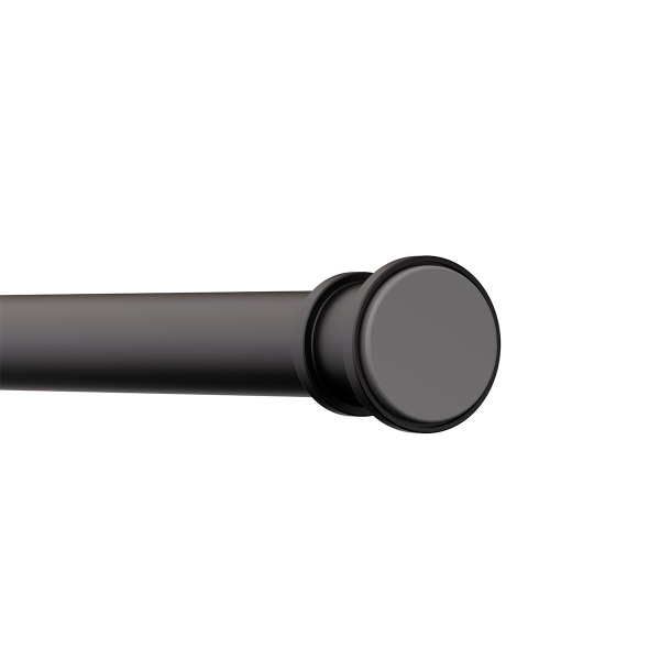 Карниз для ванной комнаты Iddis Elegante Black матовый 110-200 см RSB0120i14