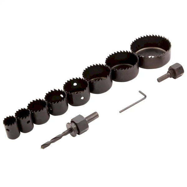 Набор кольцевых пил по дереву, 19-64 мм, 11 предм.// Matrix