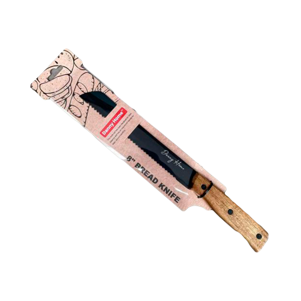 Нож для хлеба DH Black 32,9 см нерж сталь деревянная ручка DH3624