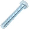 Болт М6х35 мм шестигр., цинк, кл.пр. 5.8, DIN 933 (10 шт в зип-локе) STARFIX