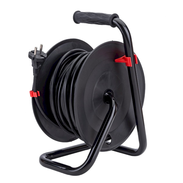 Удлинитель на катушке 20м (4 роз., 3,5кВт, б/з, ПВС 2х1,5) Юпитер, арт.JP8403-04