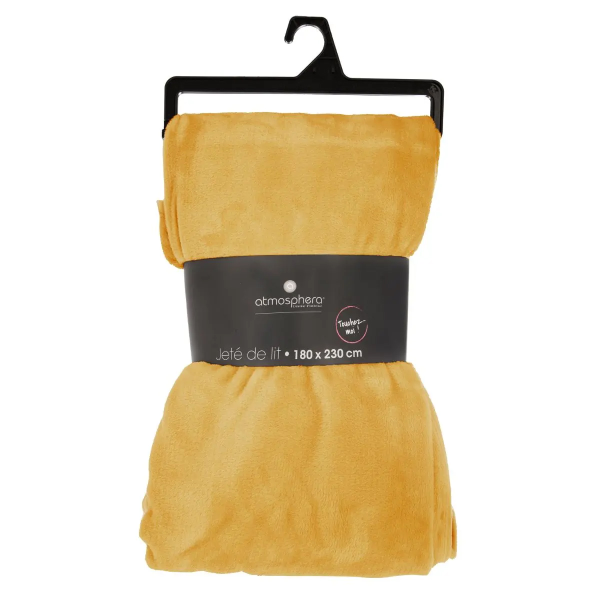 Плед Atmosphera 180х230 см фланель охра 156048R