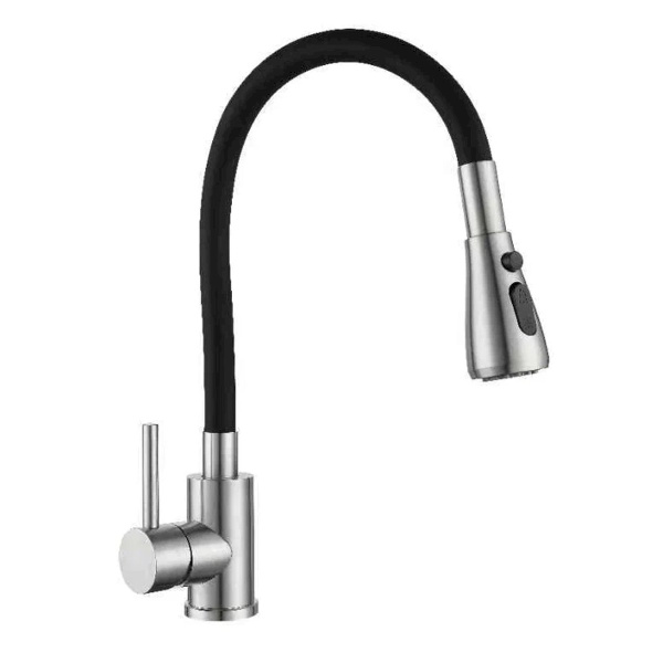 Смеситель д/к Gross Aqua с гибк.изливом 3241609SSB Neosteel