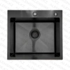 Мойка врезная SMARTECH BLACK ДЕКОР 500x450x225