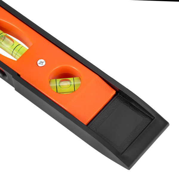 Уровень, 225 мм, 3 глазка, магнитный, пластмассовый "Торпедо" (II)// Sparta