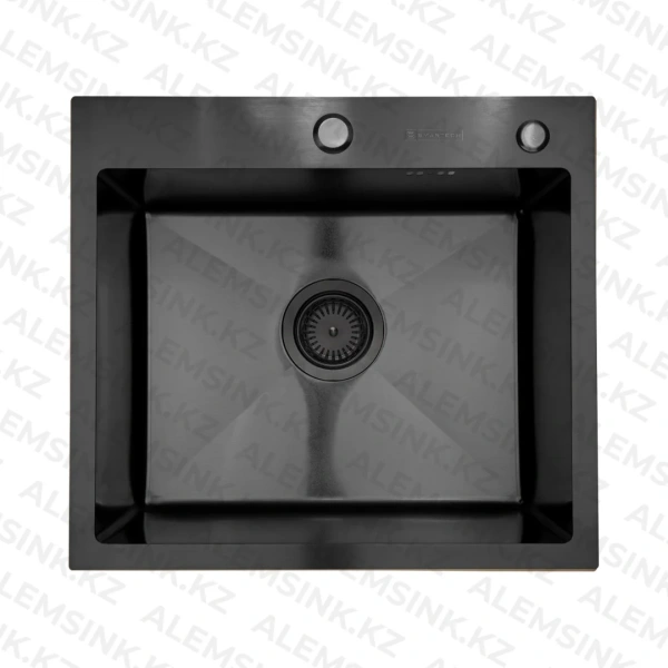 Мойка врезная SMARTECH BLACK ДЕКОР 500x450x225
