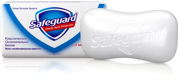 Мыло Safeguard 90г классический белый