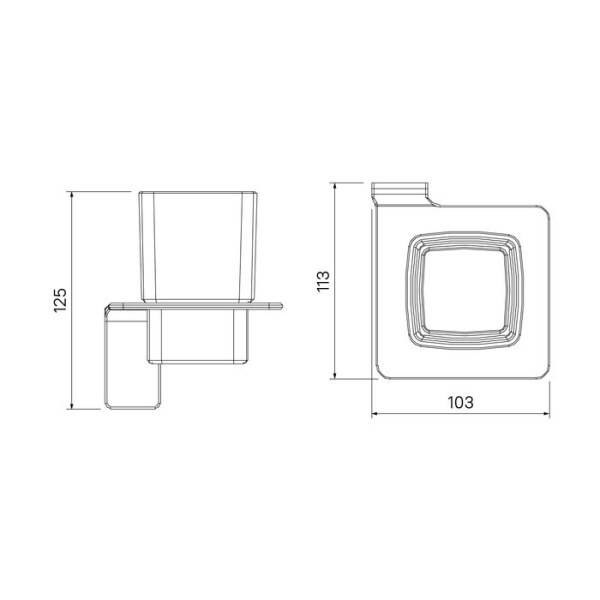 Подстаканник IDDIS Slide одинарный матовое стекло хром SLISCG1i45