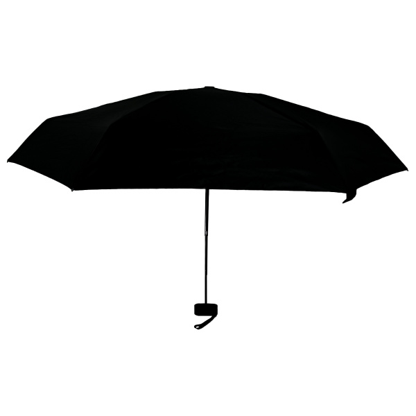 Зонт компактный двойного назначения в чехле с ремешком черный 90 см PRC
