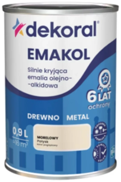 Dekoral Эмаль Emakol SB Trim  абрикосовый  0,9л