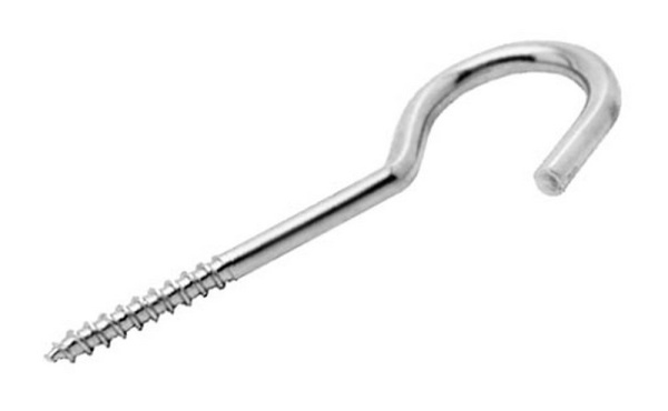 Крючок 8.0х100 мм С-образный, цинк (2 шт в зип-локе) STARFIX