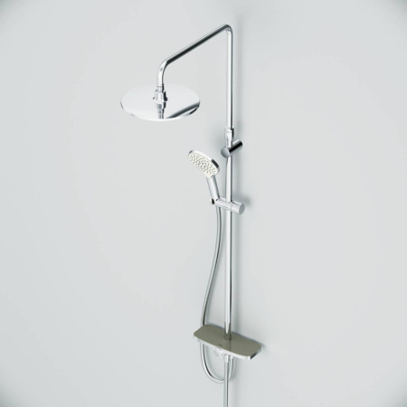 Душ.система AM.PM F0780200 Like,  верхн.душ 250мм, ручной душ 120 мм, 3 функции, душ.штанга 1030-146