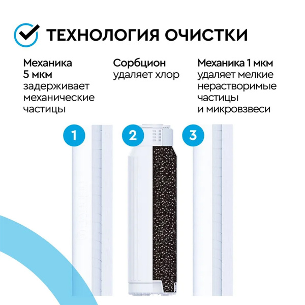 Комплект фильтроэлементов сменных "БАРЬЕР ПРОФИ ОСМО 100" (1-3 фильтроэлементы комплекта) Р153Р00