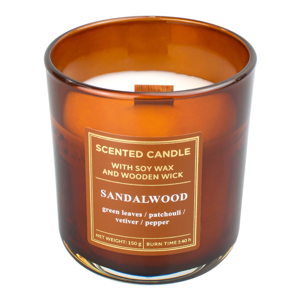 Аромасвеча BARTEK в стакане 150 г Древесина (WOOD)