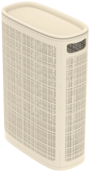 Корзина для белья Альт-Пласт Лён 45л 43×20×60см слоновая кость АП 1066