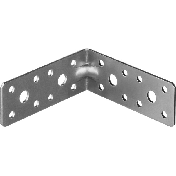 Уголок крепежный усиленный УКУ-2.0 35х90х90 х 2 мм, цинк ЗУБР (310116-35-090)