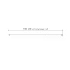 Карниз для ванной комнаты IDDIS 110-200 см черный SRB0120i14