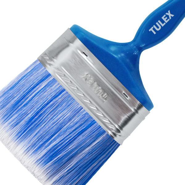 Кисть плоская  TULEX 121100, искусственная щетина, пластиковая рукоятка, 100мм