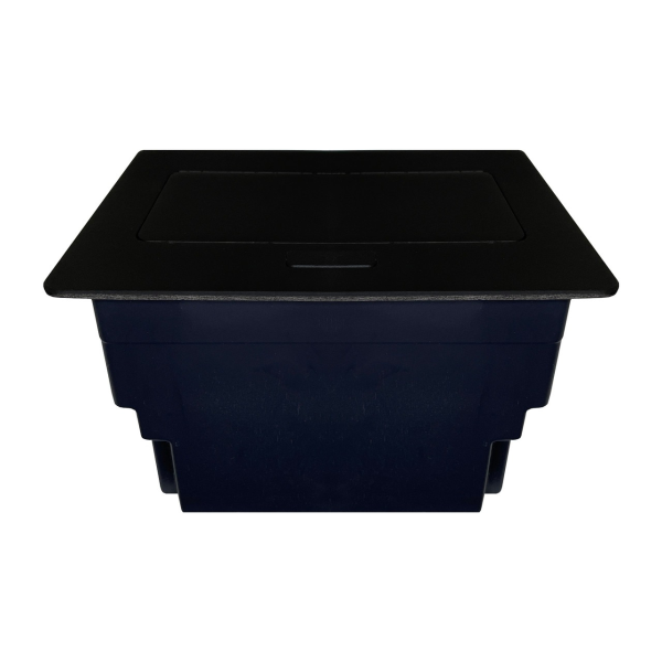 Бокс настольный на 4 модуля, чёрный