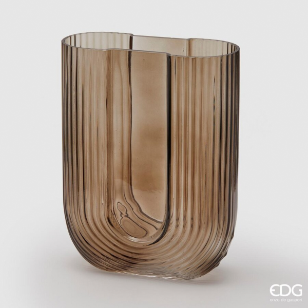 Ваза стекло EDG Овальная 30х23х9,5 см 106759.370