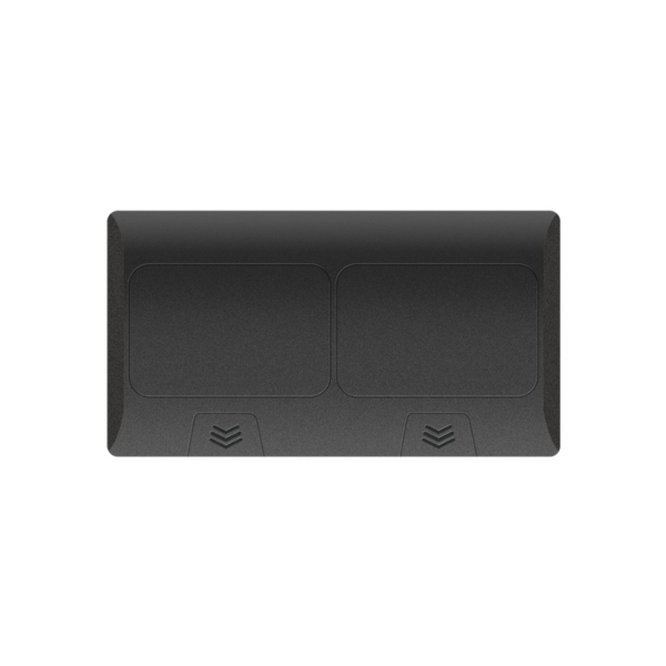 Лючок напольный/настольный на 2х4 модуля, металл, чёрный