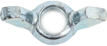 Гайка М10 барашковая, цинк, DIN 315 (4 шт в зип-локе) STARFIX