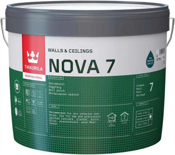Краска интерьерная Nova 7 A 2,7л