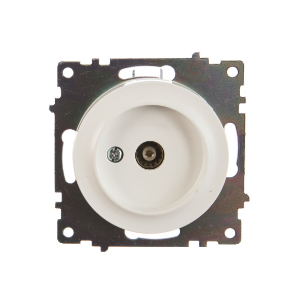 Розетка антенная TV, цвет белый (серия Florence) арт. 1E21101300