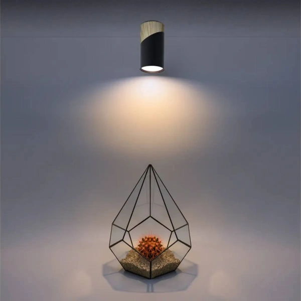 Светильник накладной WOLTA WSL-GU10/06BG под лампу GU10 Черный / Золотой DOLCE