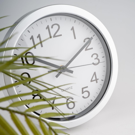 Часы настенные Вещицы Классика белый, серый Fancy69