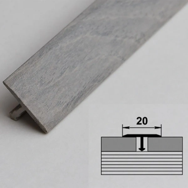 Профиль стыкоперекрывающий ЛС 10.2700.250 дуб муссон грей