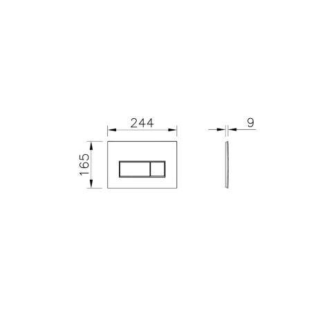 Инсталляция Vitra Core 738-5800-01 и панель смыва Root S 740-2380 цвет глянцевый хром (800-1875)