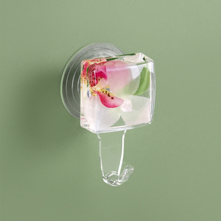 Крючок White orchid 4х2,5х7,5 см белый/розовый
