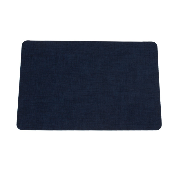 Мат на стол сервировочный 45х30 см синий/серый винил HQJ CN