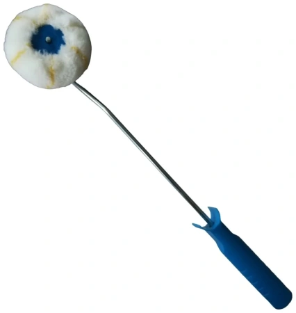 Валик угловой TULEХ 2060100 малярный в сборе, полиамид, ручка 390мм, ворс 12мм, бюгель 6мм, 100мм