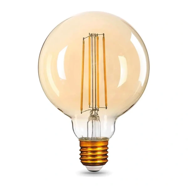 Лампа Gauss LED Filament G95 8W E27 740lm 2400K Golden 105802008