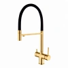 Смеситель д/к GROSS AQUA GA 3188611SSMGB Neosteel под.к фильт.гиб.изл.
