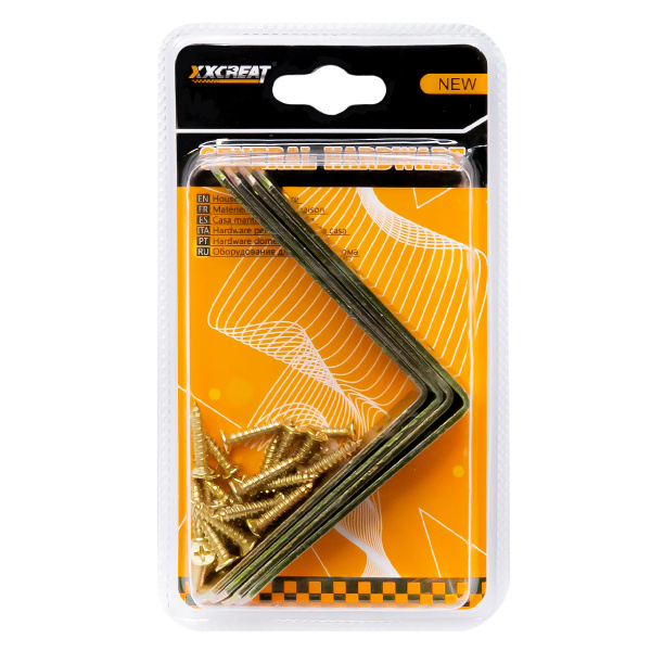 Крепежный уголок  80X80X20mm  (блистер)