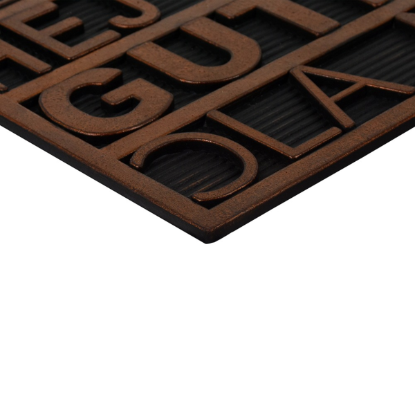 Коврик придверный 45*75 см, медь, "Приветствие"  VORTEX /10